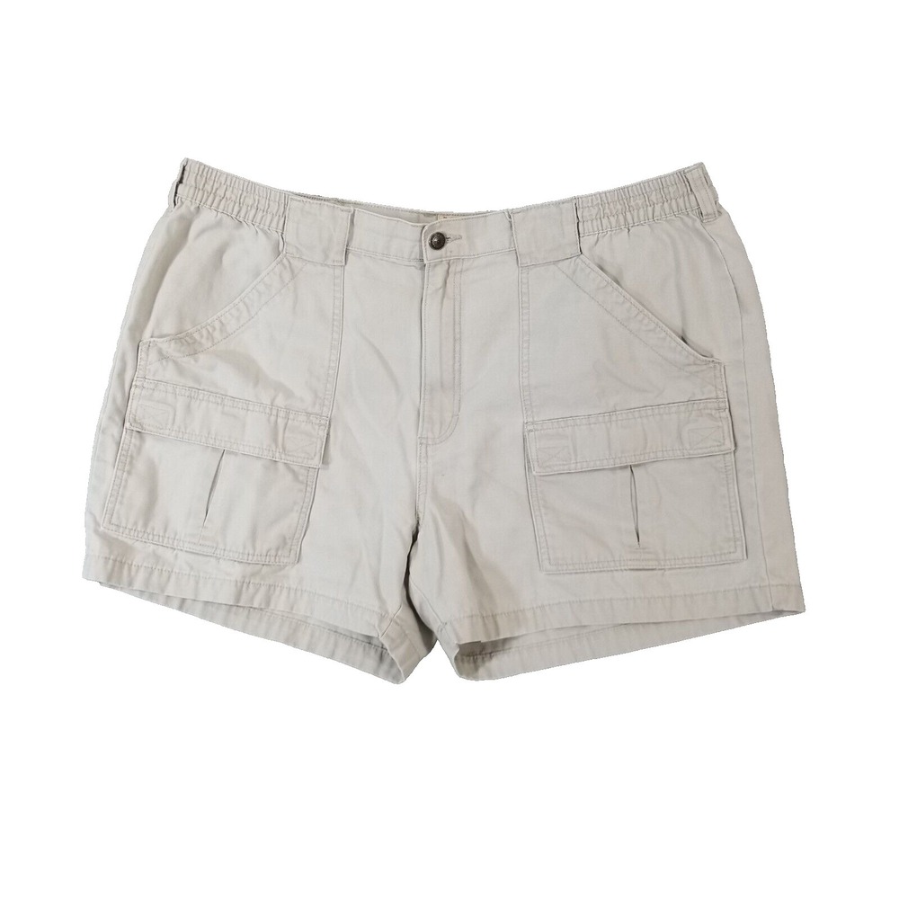 Redhead cargo hiking shorts men's 42 x 4.5 beige cotton comfort waist outdoor